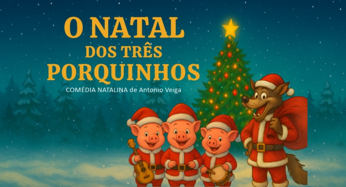 O NATAL DOS TRÊS PORQUINHOS